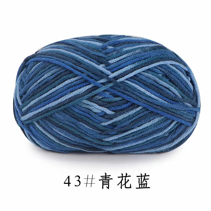 Section-Dyed Milk Cotton Yarn for Knitting and Crochet