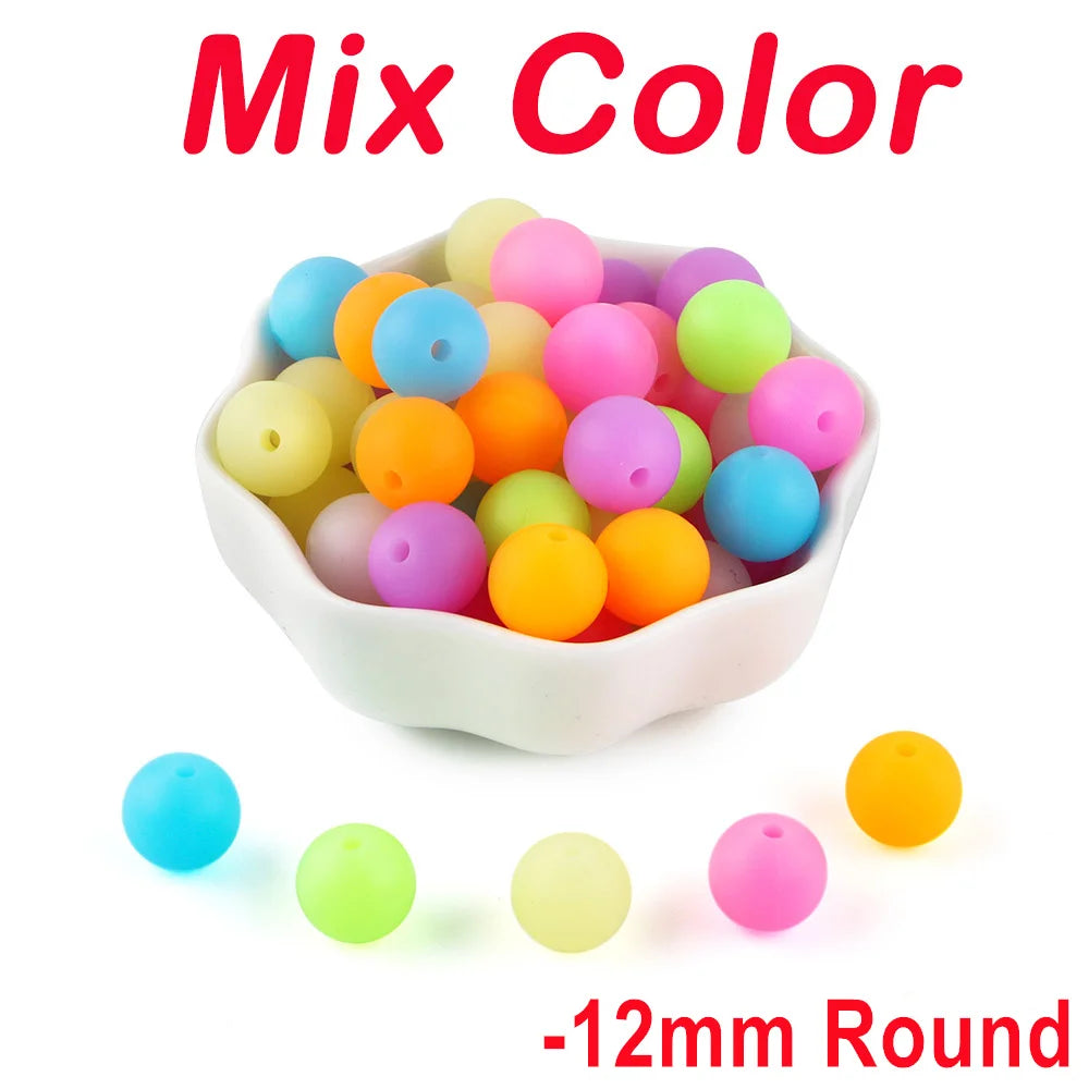 Glow-in-the-Dark Silicone Beads for Jewelry Making