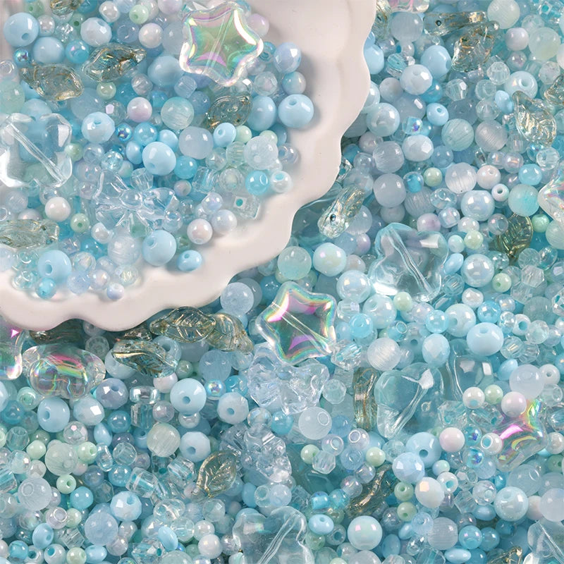 Mixed Glass Beads for DIY Jewelry Making