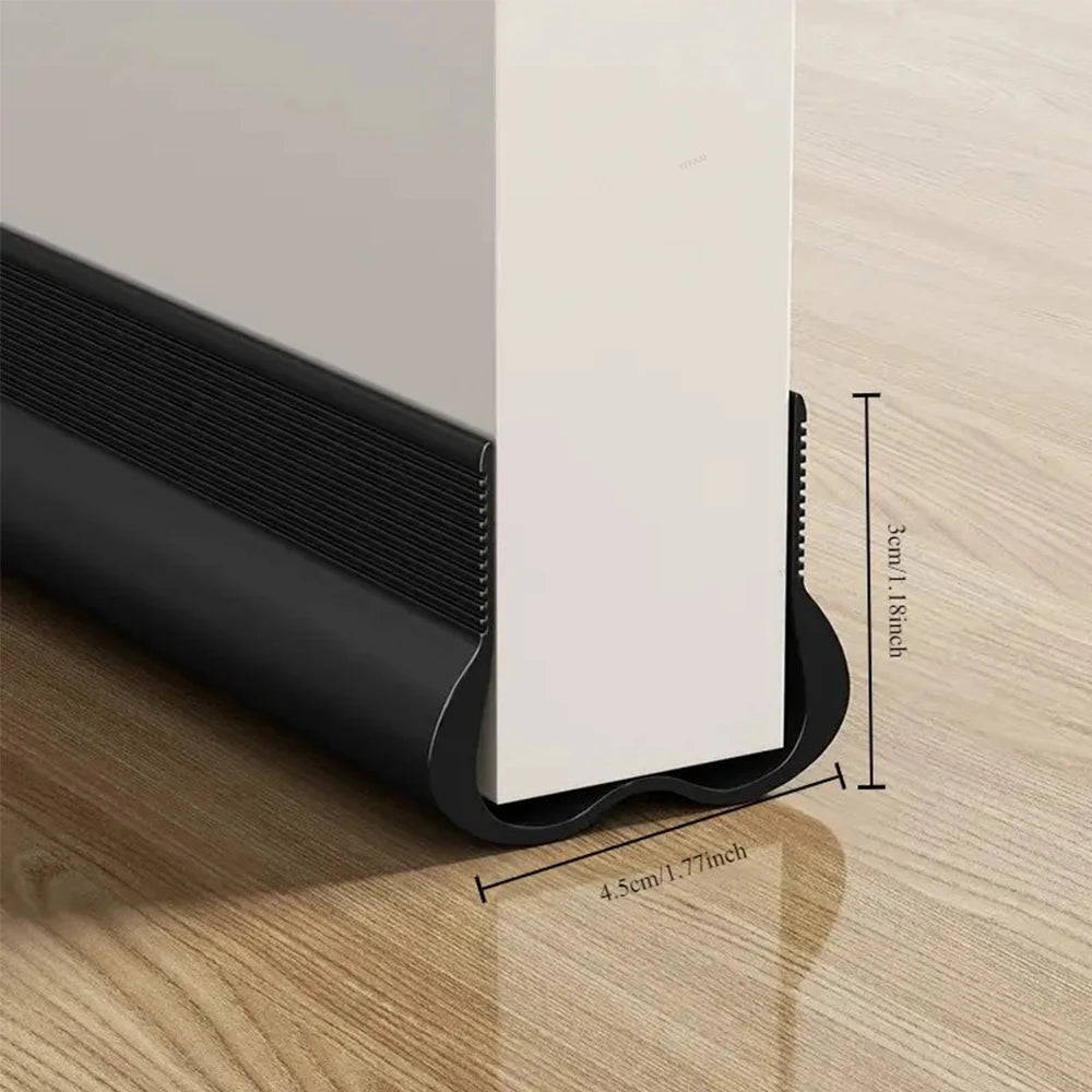 Flexible Door Draft Stopper with Soundproofing Seal