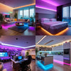 Music-Sync RGB LED Strip Lights with App & Remote Control
