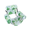 Inflatable Water Hammock with Armrests – Tropical Leaf Pool Lounger for Adults