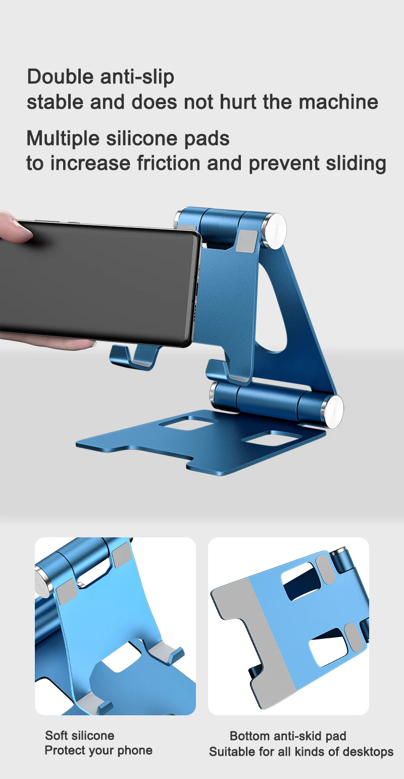 Foldable Aluminum Phone Stand for Desk