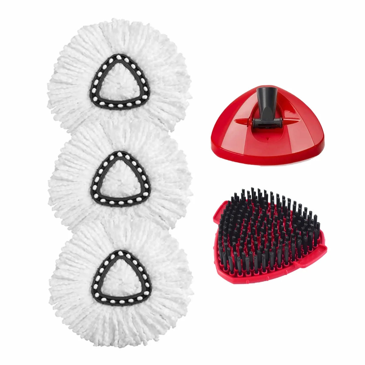 Replacement Mop Head and Brush Set for O-Cedar & Vileda EasyWring