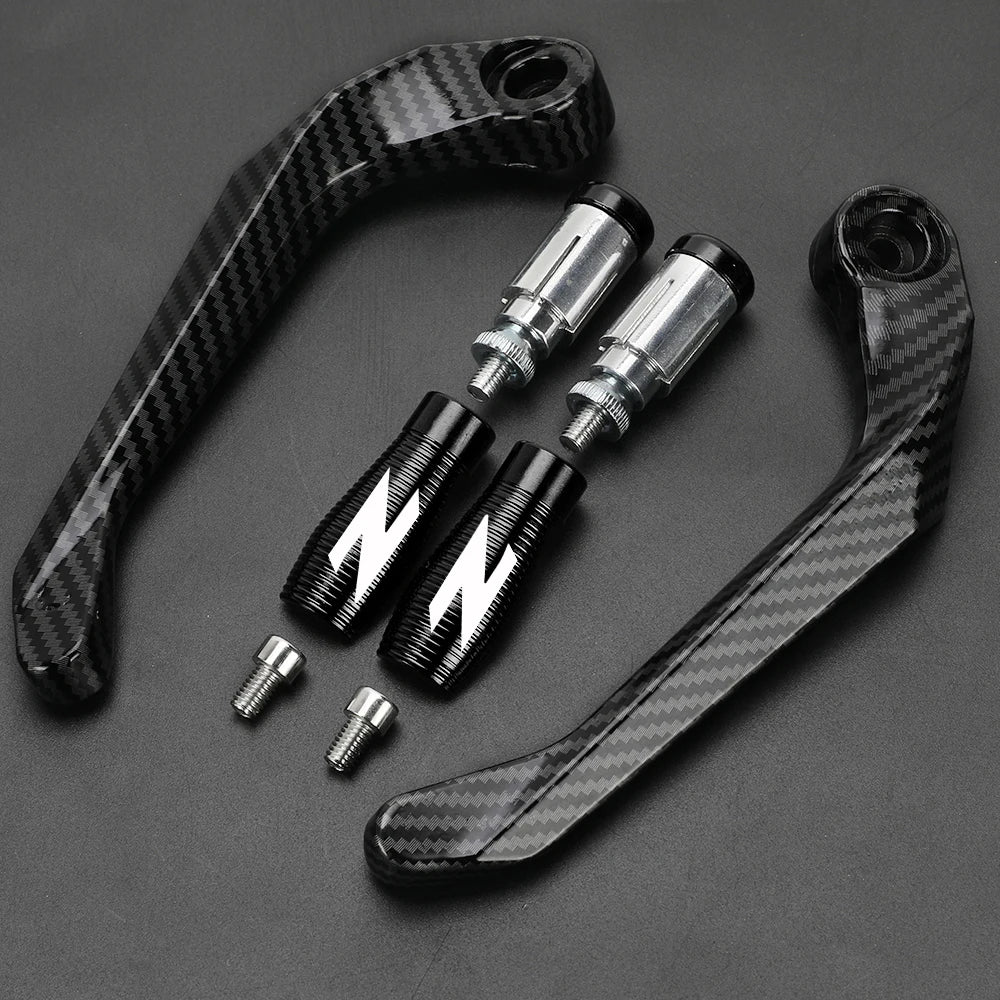 Motorcycle Handlebar Handguards with CNC Aluminum Levers Protector