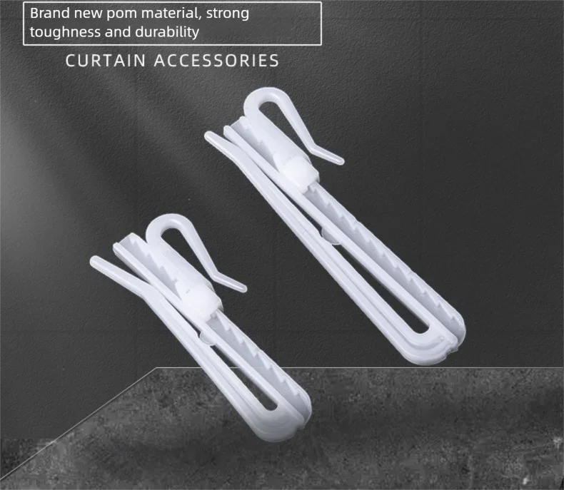 Adjustable Curtain Hanging Hooks - Set of 50