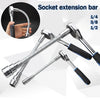 Flexible Socket Extension Bar Set with High Torque Ratchet Adapter