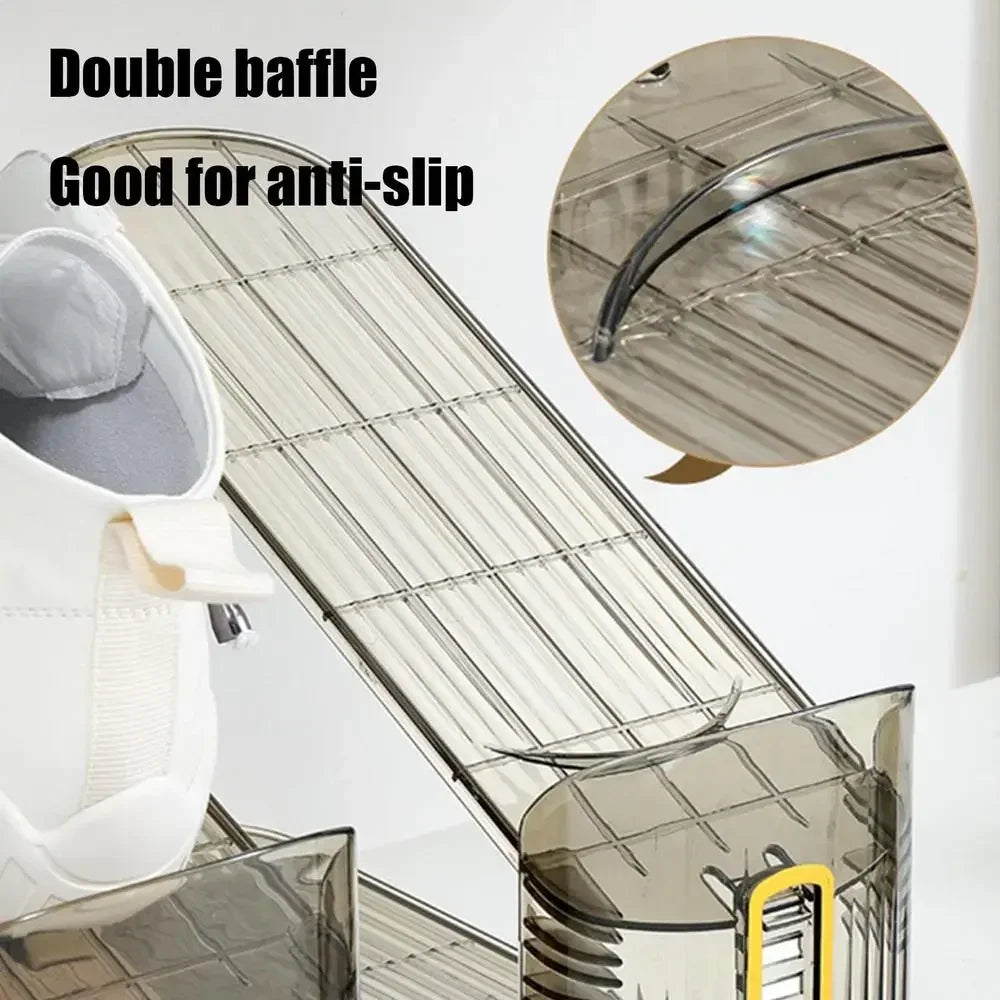 Adjustable Foldable Shoe Organizer Rack