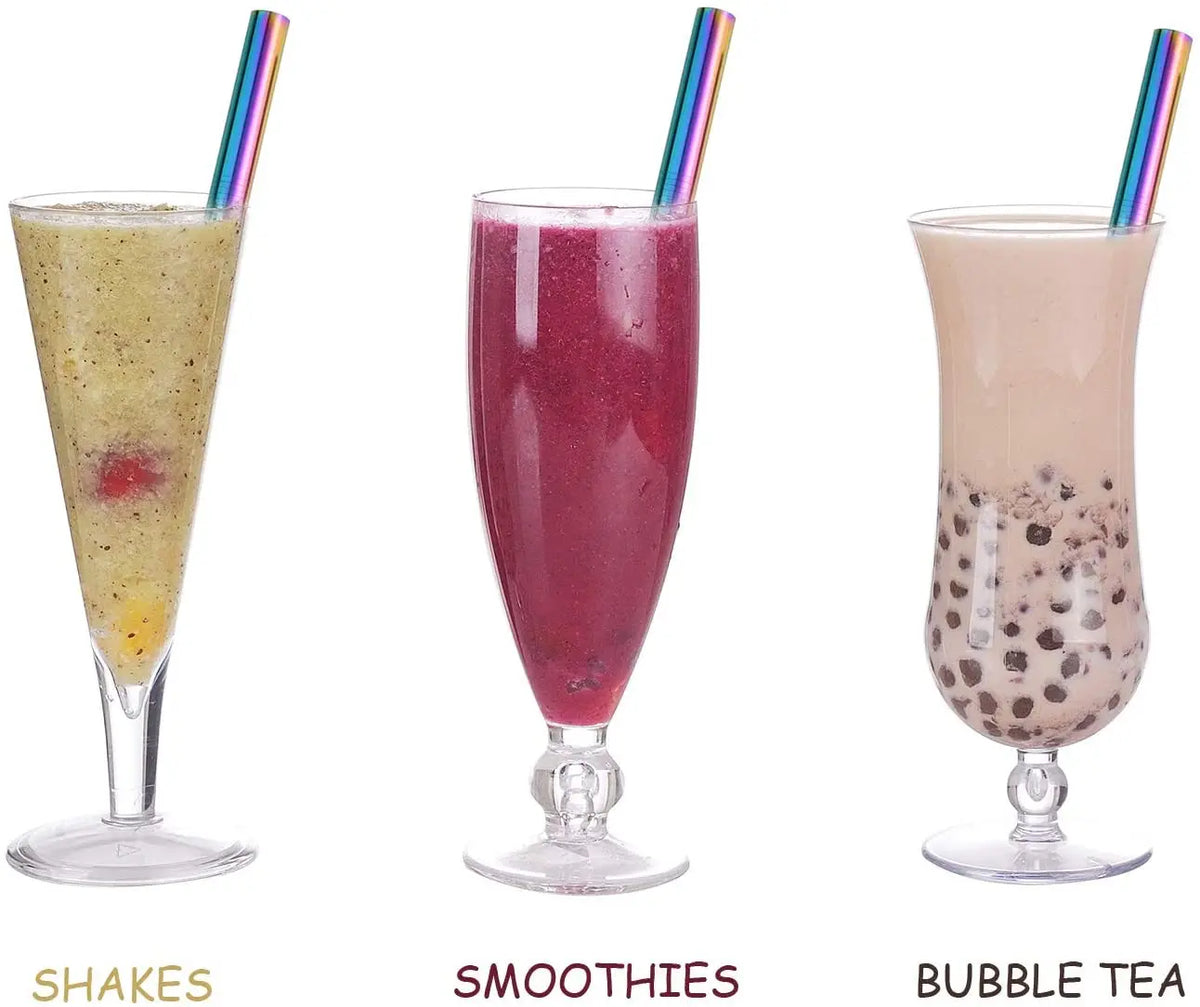 Three drinks are shown: shakes, smoothies, and bubble tea.
