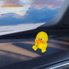 Grumpy Yellow Duck Garden Statue