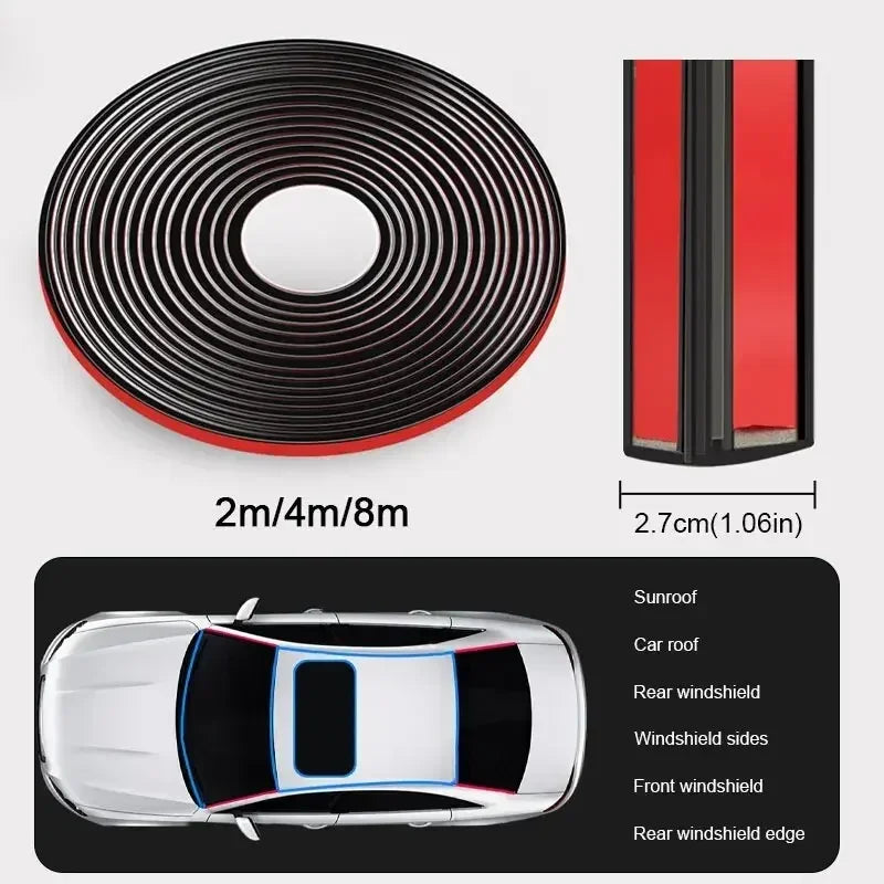 Car Weatherstrip Seal with Anti-Collision Edge Protection