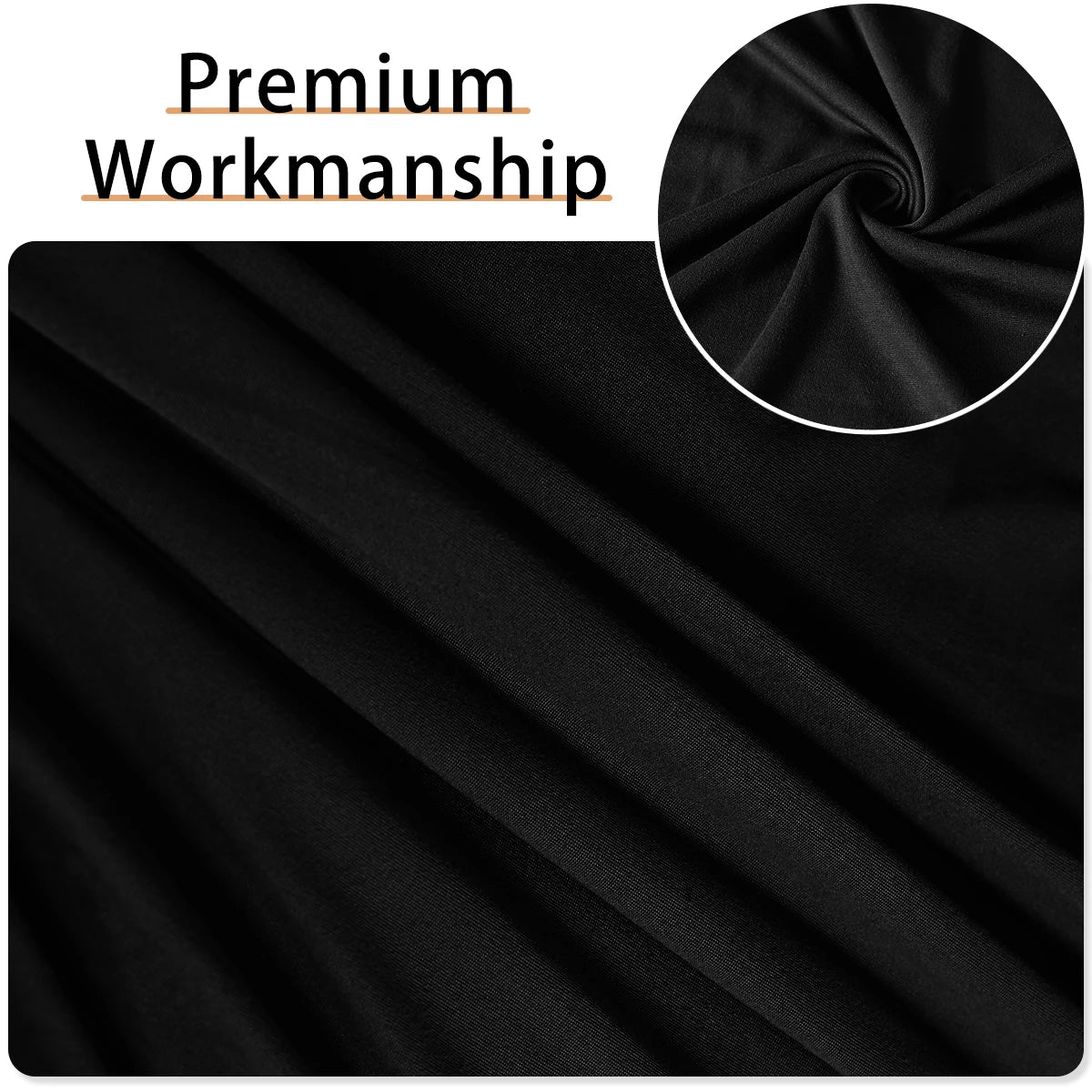 Non-Slip Stretch Bench Cover with Elegant Silk Touch