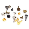 Metal Double Cap Rivets with Setting Tool Kit for Leathercraft & Repairs