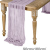 Semi-Sheer Gauze Table Runner in Sage