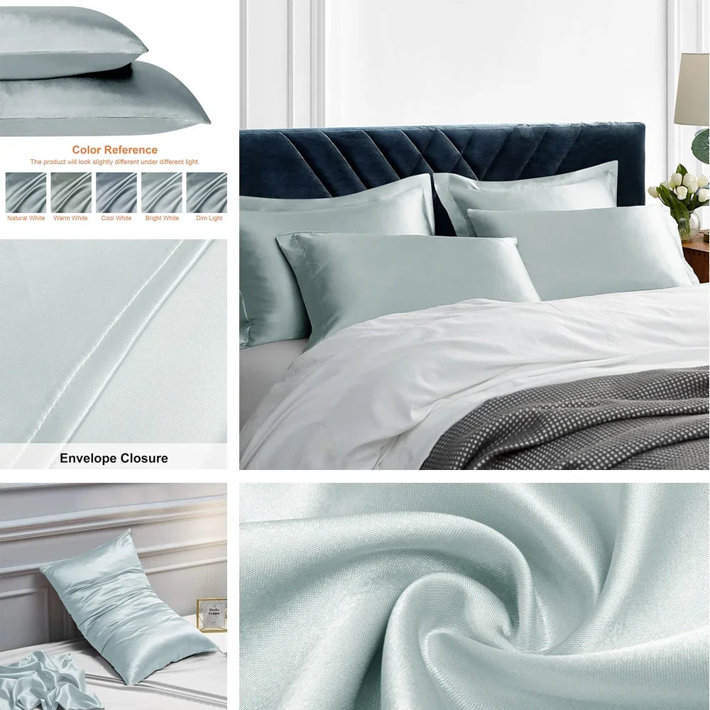 Taies d'oreiller en satin pour les cheveux et la peau