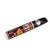 A black paint repair pen with a gold tip and Japanese text labels is shown diagonally.