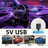 Flexible USB LED Neon Strip Light for Car Interior