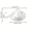 Heavy Duty Clear Suction Cup Hooks (10-Pack)