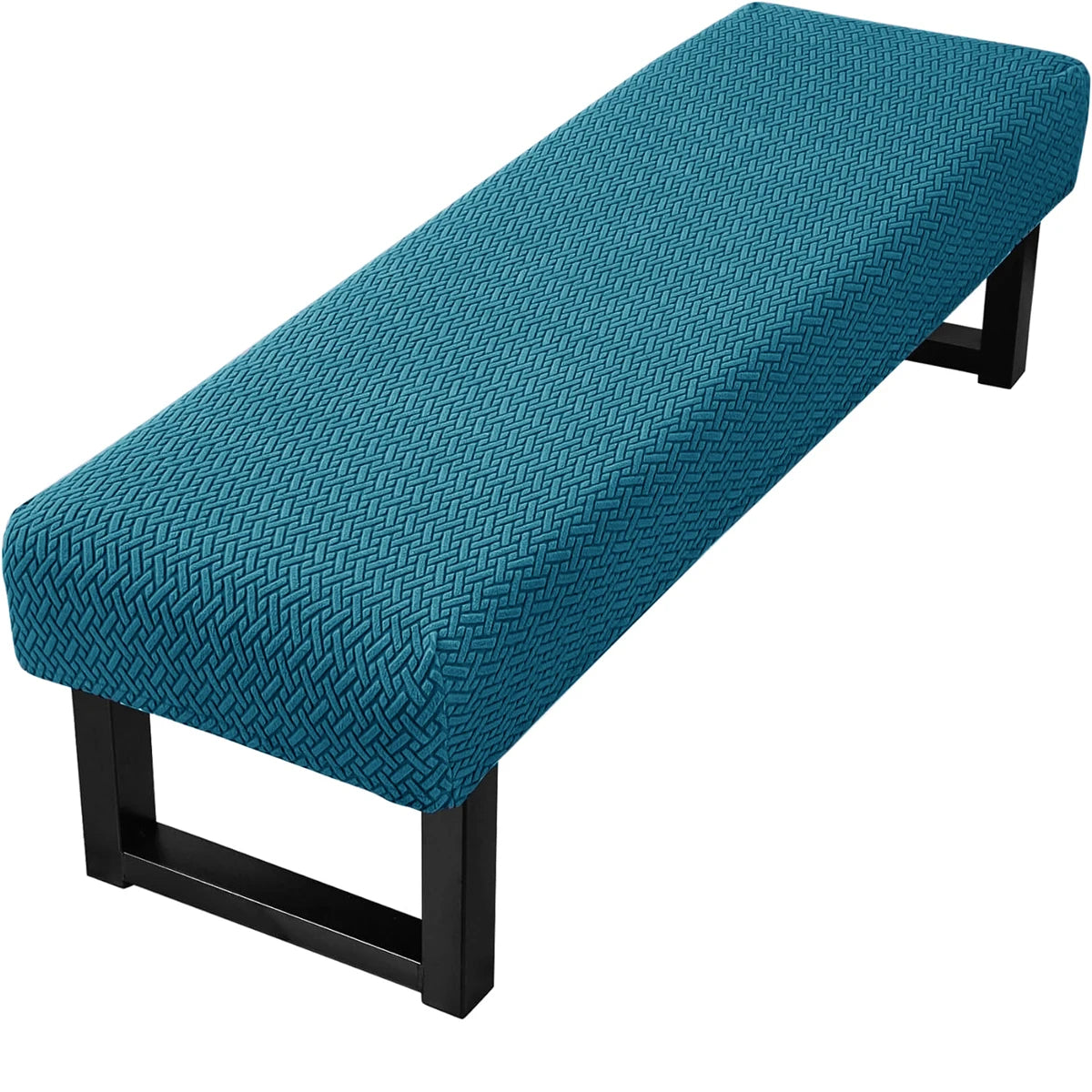 Stretch Jacquard Bench Cover – Modern, Washable Slipcover for Living Room Seating