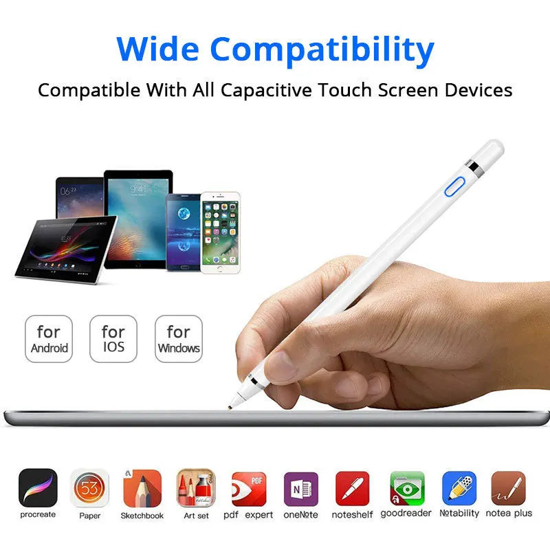 Universal Active Stylus Pen for Tablets and Phones
