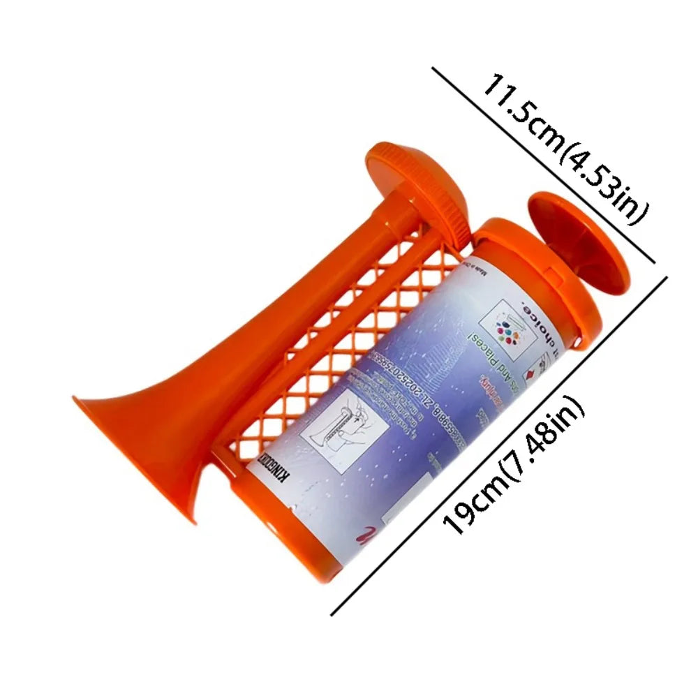 Orange tragbare Luftpumpe-Sicherheitshorn mit Kunststoffgehäuse und Griff