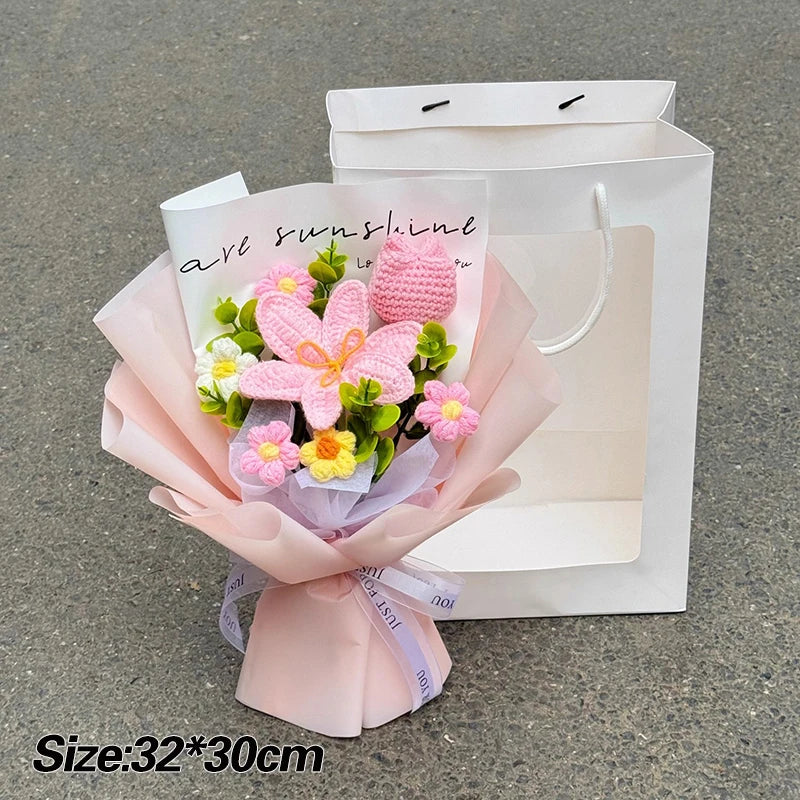 Handmade Crochet Flower Bouquet – Everlasting Gift for Any Occasion