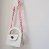 Matte Candy Pink Resin Handbag Chain – Detachable Shoulder Strap