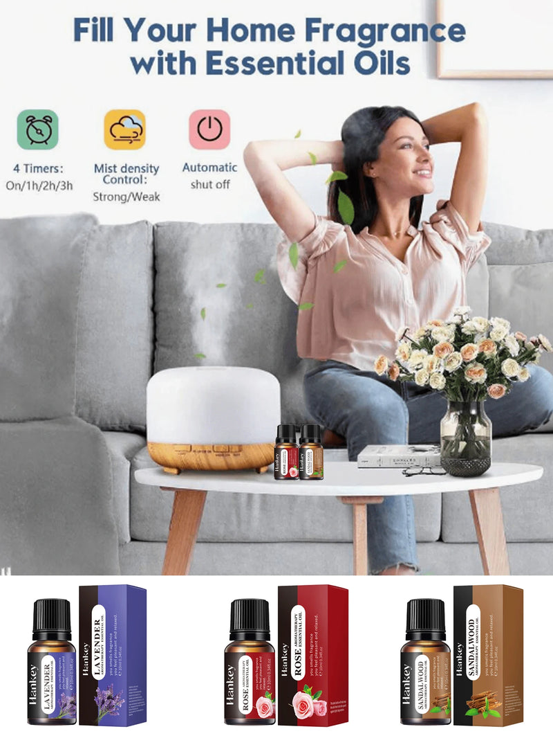 500ml Ultrasonic Essential Oil Diffuser with Remote Control