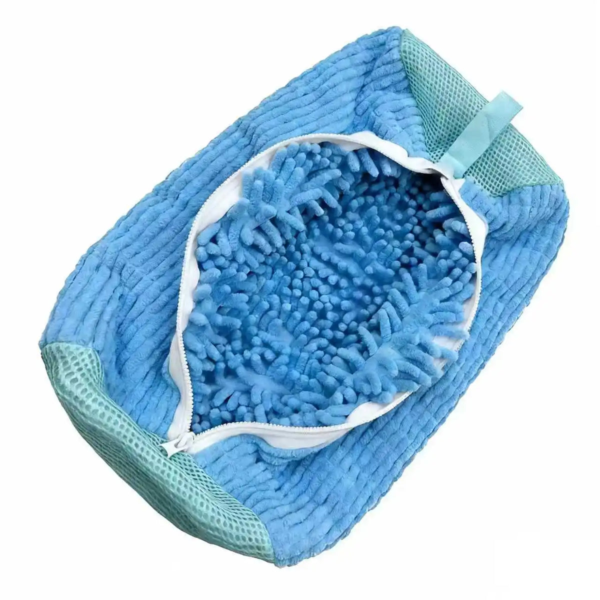 Reusable Shoe Wash Bag with Secure Zip Closure