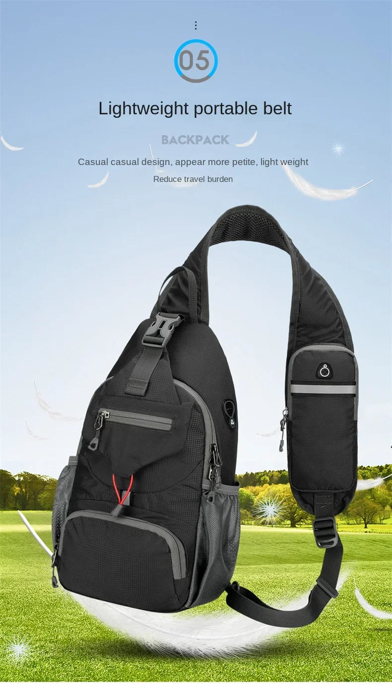 Waterproof Nylon Sling Chest Bag