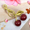Crystal Fruit Bag Charm Keychain