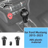 Carbon fiber grain decorative trim kit for Ford Mustang 2015-2023 featuring ABS plastic material.