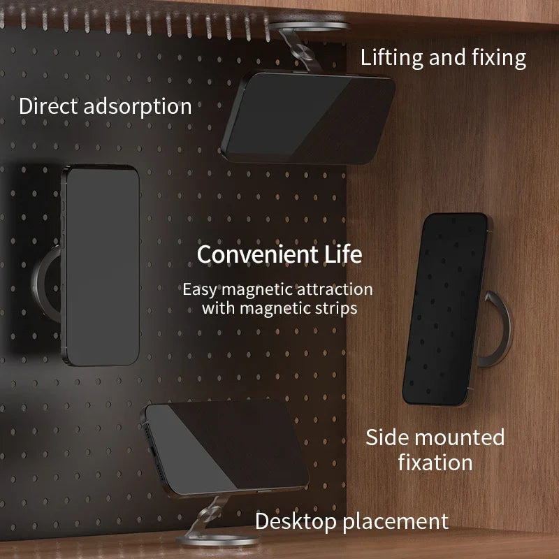 Foldable Magnetic Phone Stand with 360° Rotation