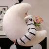 Crescent Moon Plush Pillow for Cozy Home Decor