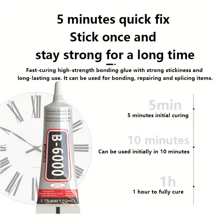 B6000 Multi-Purpose Clear Adhesive with Precision Applicator