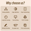 A list of features highlighting strong stability, high definition, clear handwriting, long-term saving, fast printing, eco-fr