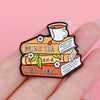 Just One More Chapter Enamel Pin for Book Lovers