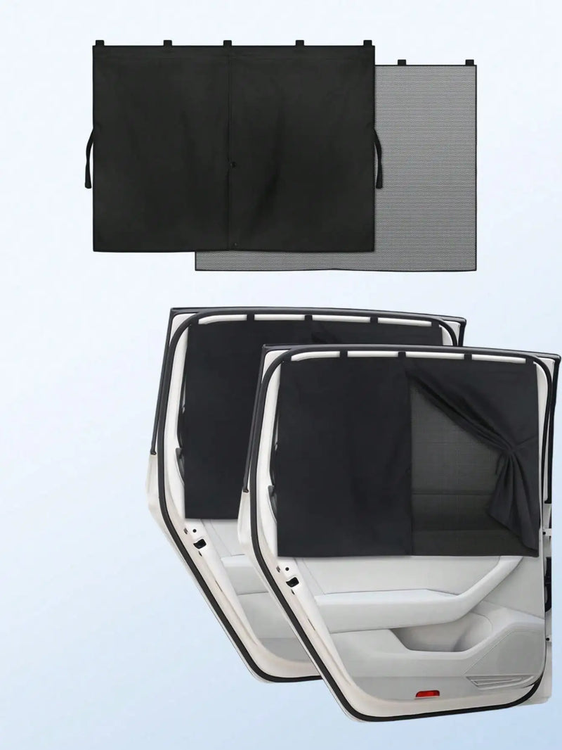 Parasol magnético para ventana de coche con privacidad de doble capa