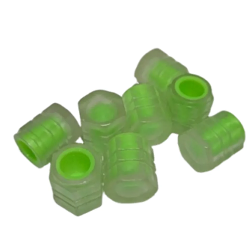 Glow-in-the-Dark Tire Valve Caps (8-Pack)