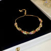 Rhinestone Round Clasp Bracelet