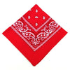 Paisley Bandana Square Scarf – 55cm Cotton Blend for Men and Women