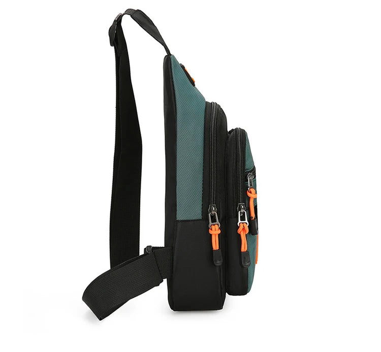 Nylon Chest Sling Bag for Men – Lightweight Crossbody Pouch