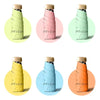 Various colored pocket-size folding umbrellas with UV protection displayed in circular backgrounds.