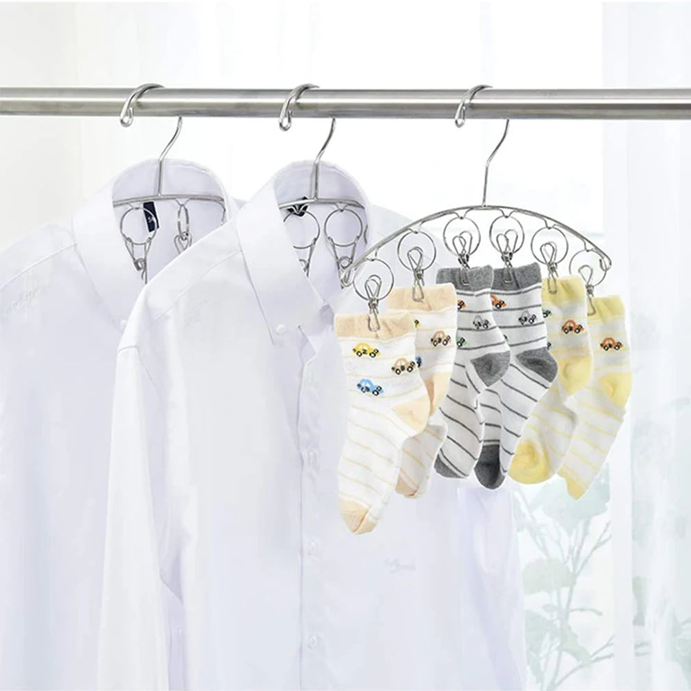 Foldable Laundry Drying Rack with 32 Clips