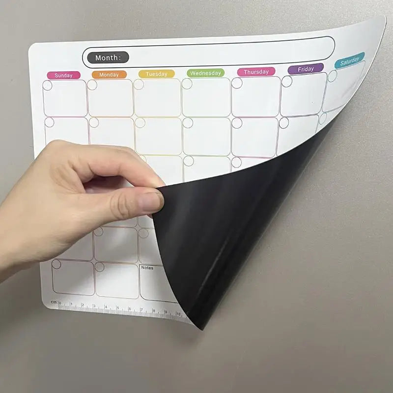Magnetischer Monatskalender & Whiteboard für den Kühlschrank