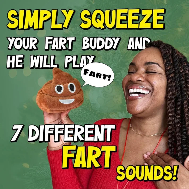 Funny Poop Plush Toy with Fart Sounds