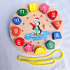 Wooden Shape & Number Sorting Clock Puzzle for Early Learning