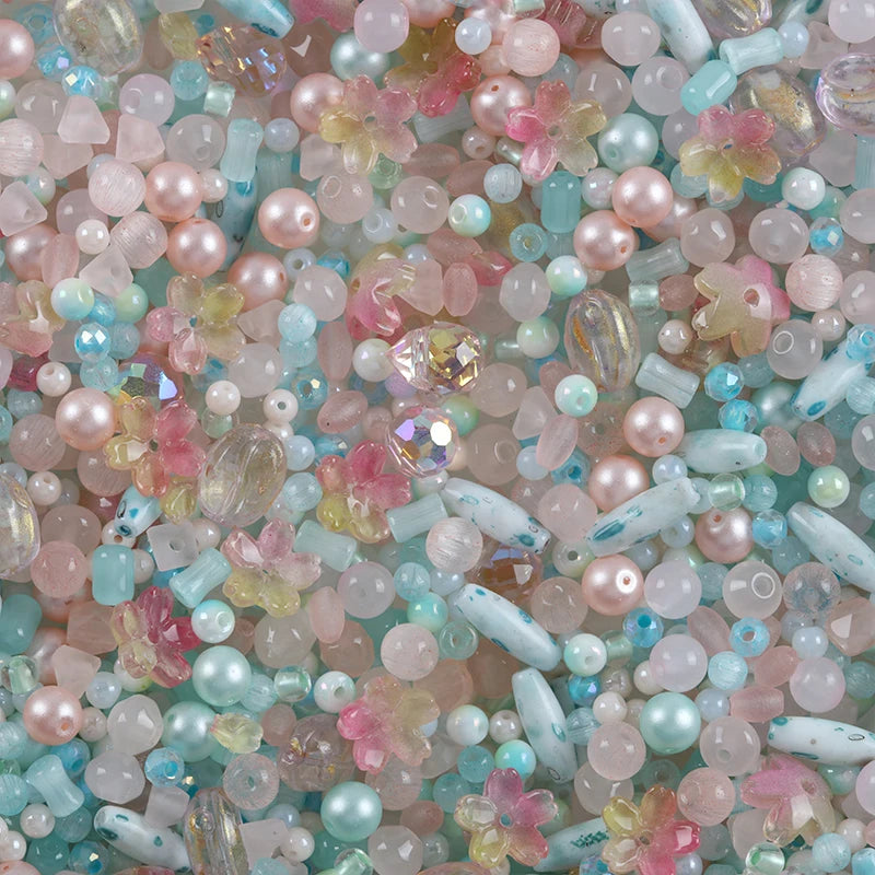 Creative Mixed Glass Spacer Beads for Jewelry Making