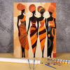 Adult Paint by Numbers Kit – African Women Portrait on Canvas