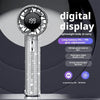 Portable Rechargeable Handheld Fan with Digital Display